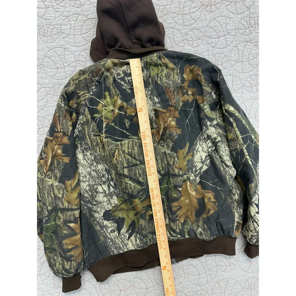 Cabelas Full Zip Hooded Jacket Camo RealTree Quilted Jacket / Men's XL
